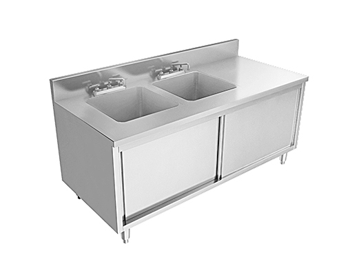 趟門雙星盆柜 尺寸:1800x760x800+150mm